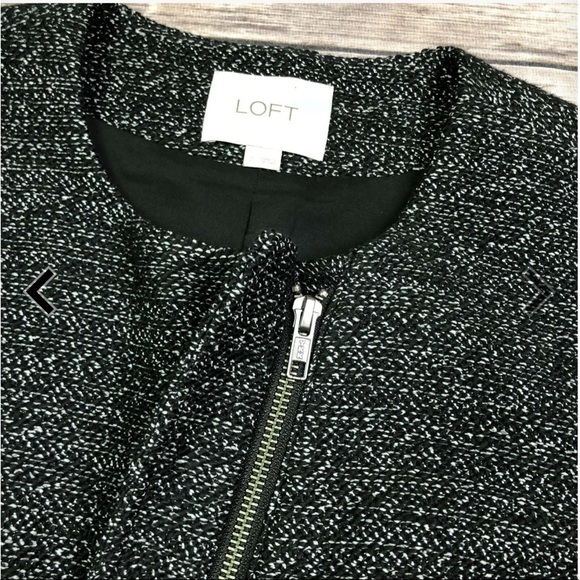 LOFT 2toned Tweed Moto Jacket - Picture 3 of 4